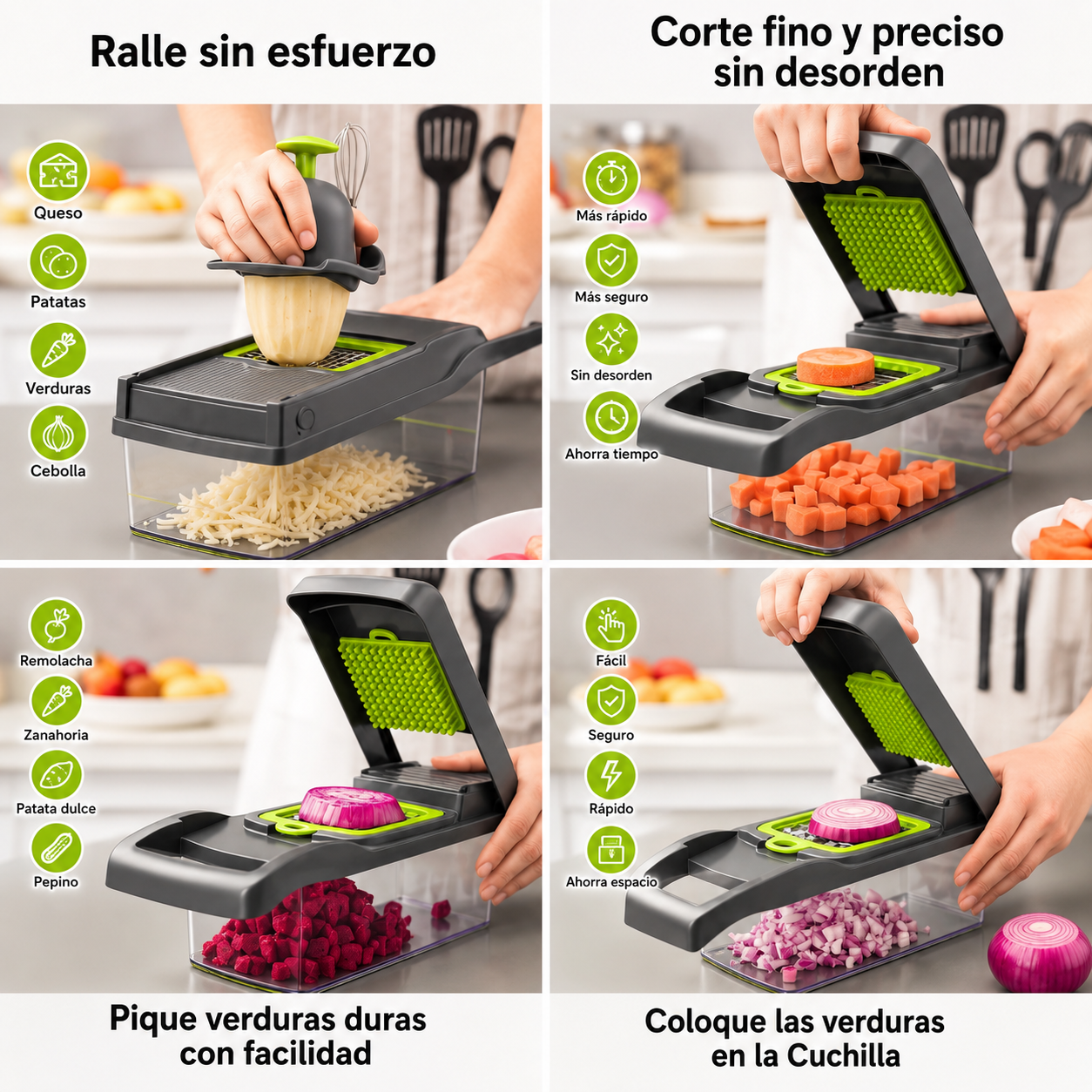 🚚 Cortador Multifuncional 14 en 1 Envío Gratis + Pago al Recibir + 49% OFF