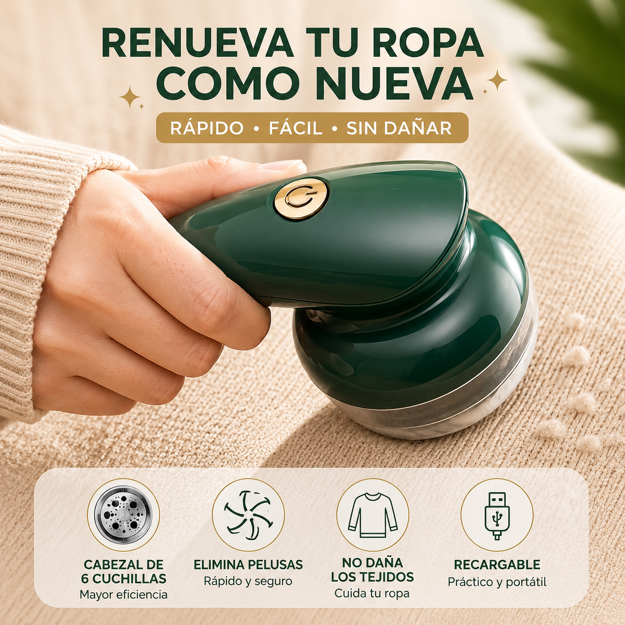 ¡OFERTA ESPECIAL! ROPA COMO NUEVA  Quitapelusas Recargable - Hoy con Precio Especial!