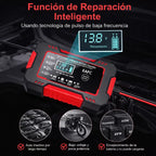 Cargador Inteligente de Baterías 12V para Carro y Moto 🚗🔋🏍️