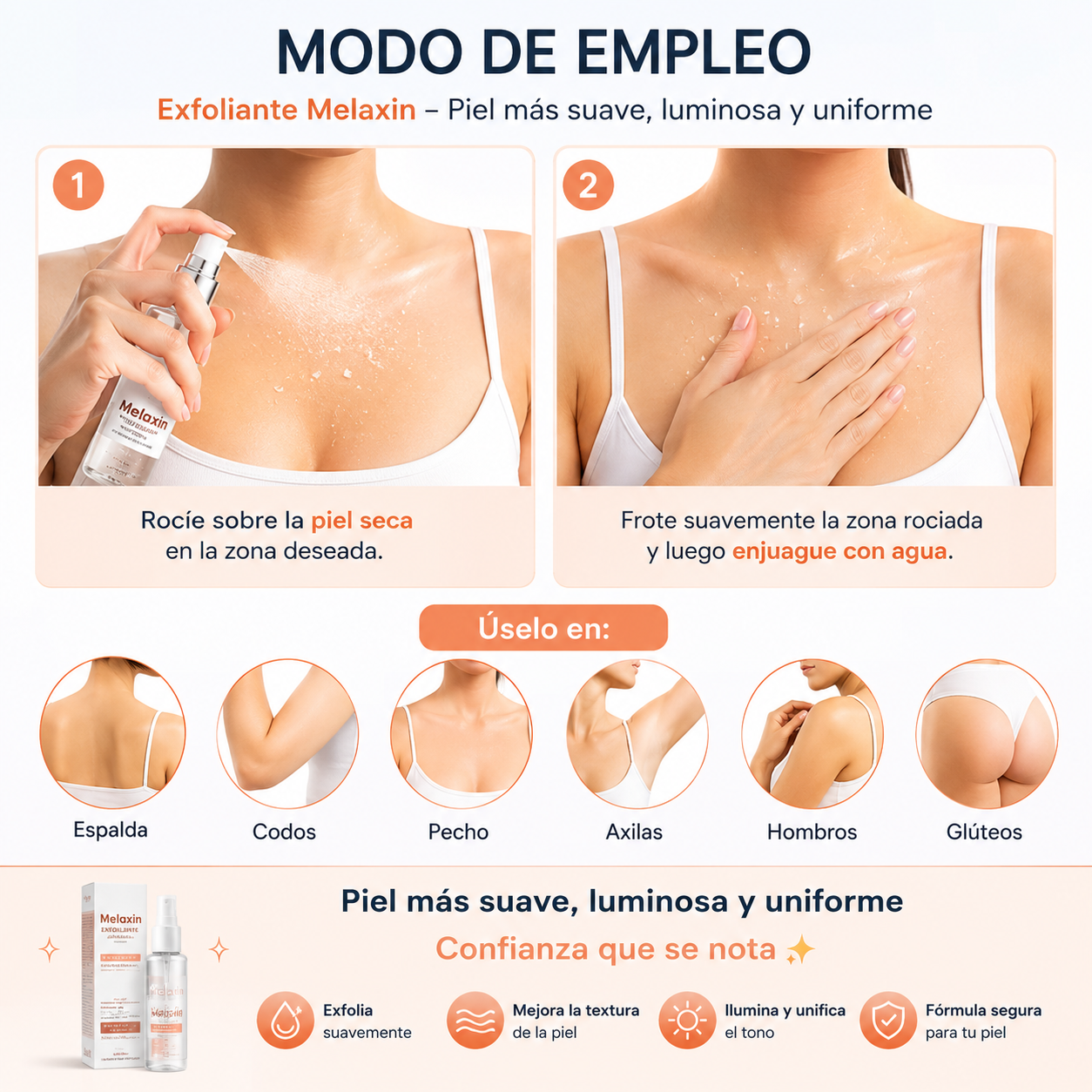 Exfoliante Dr. Melaxin - Para aclarar las zonas oscuras - Hoy, 45% de descuento