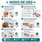 🔥🐶 ¡OFERTA ESPECIAL PARA TU MASCOTA!  CEPILLO SECADOR 2 EN 1
